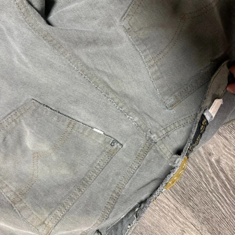 Vintage 90s Levi's‎ silver tab lean gray thrashed jeans 38x34